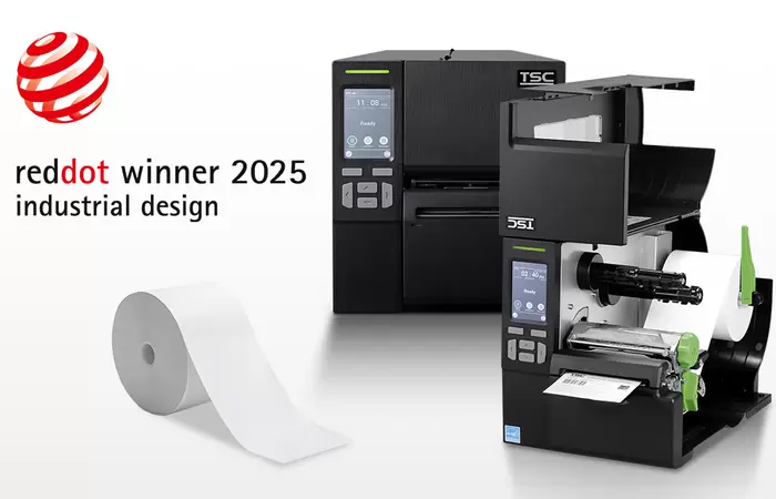 The TSC Auto ID MB241 Series Linerless Printer Earns Red Dot Award for Efficient Industrial Labeling