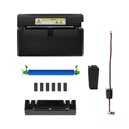 The enhanced linerless cutter module suits linerless printing needs.